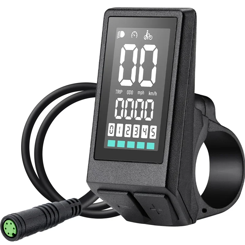 BAFANG LED Display for Ebike, Compatible with BBS01, BBS02, BBS02B, BBS1000W Mid Drive Motor, Waterproof, 0-5 PAS, UART Protocol