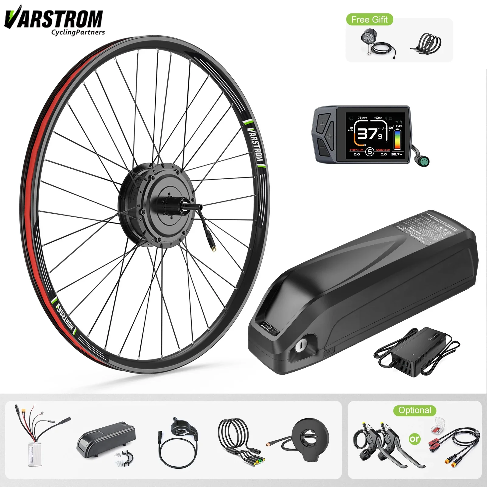 BAFANG SUTTO 36V 250W Hub Motor E-Bike Kit 26"/28"/29" / 700C Rear Drive, 13Ah/25Ah Battery