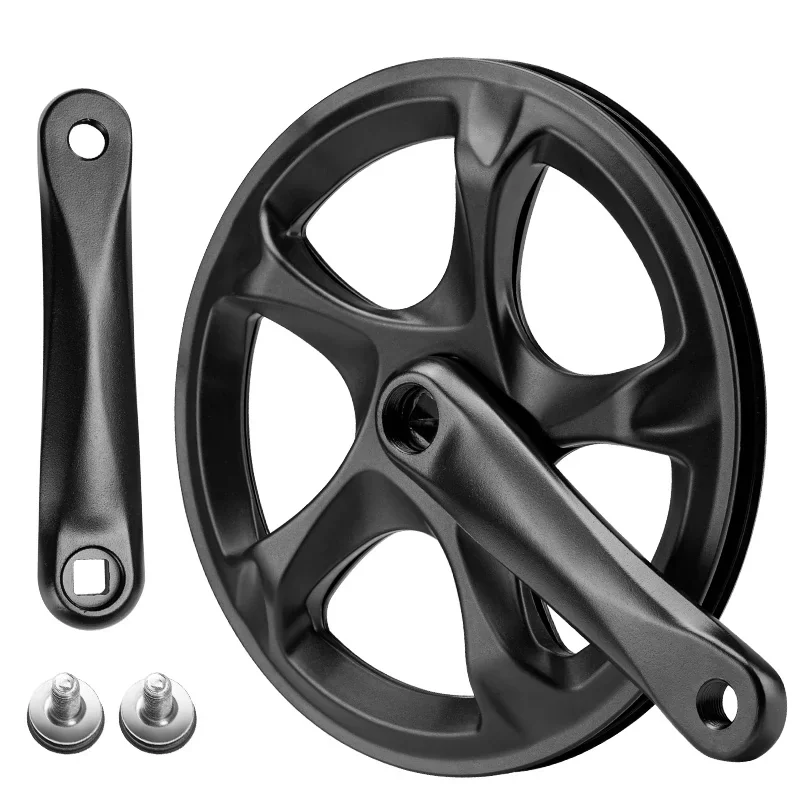 BAFANG BAF030 52T Single Chainring Crankset 152mm Crank Arms for 6/7/8 Speed Bikes City, Fat, E-Bike & Folding Accessories